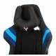 Кресло игровое геймерское Бюрократ VIKING 4 AERO BLUE две подушки черный/синий искусст.кожа/ткань. Фото товара с разных ракурсов.