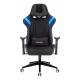 Кресло игровое геймерское Бюрократ VIKING 4 AERO BLUE две подушки черный/синий искусст.кожа/ткань. Фото товара с разных ракурсов.