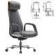 Кресло HAWASAN (ХАВАСАН) PREMIUM EX-820, синхромеханизм, слайдер, экокожа, графит/коричневое, 533238. Фото товара с разных ракурсов.